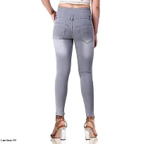 Grey Denim Jeans   Jeggings For Women-thumb3
