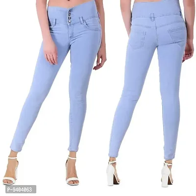 Fashionable Exclusive Present Women  Girls Wear Stretchable and Stylish Denim Jeans-thumb0