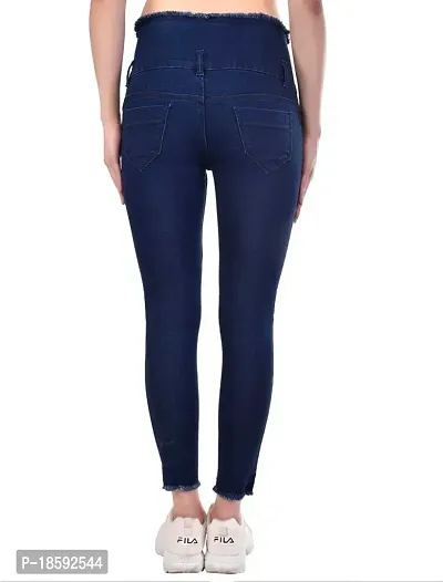 Classic Solid Jeans for Women-thumb2