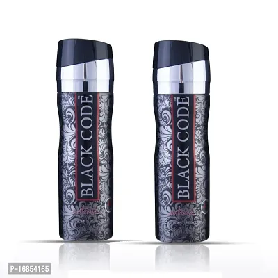 Black Code Deodorant For Man  Women 200 ml Each (Pack of 2)