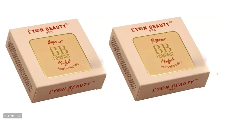 Lyon Beauty Magical BB Compact (Pack Of 2)   (Shade 1- Ivory )