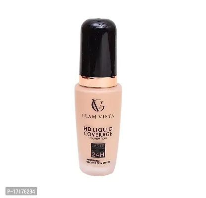 Glam Vista HD Liquid Coverage Foundation 30 ml Each (Pack Of 2)-thumb2