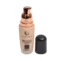 Glam Vista HD Liquid Coverage Foundation 30 ml Each (Pack Of 2)-thumb2