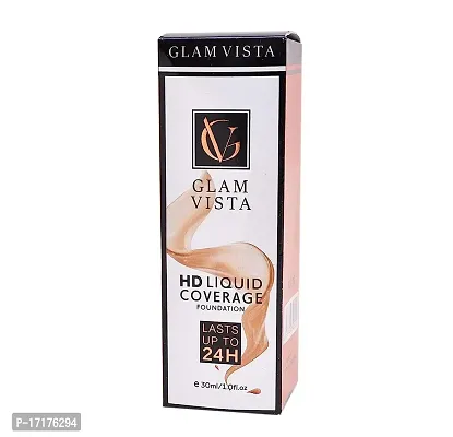 Glam Vista HD Liquid Coverage Foundation 30 ml Each (Pack Of 2)-thumb4