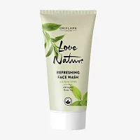 Oriflame Love Nature Refreshing Face Wash For All Skin Types 50 ml Each (Pack Of 2)-thumb1