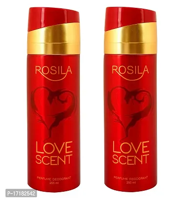 Rosila Love Scent Deodorant For Man  Women 200 ml Each (Pack Of 2)-thumb0