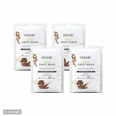 Dr Rashel Coffee Sheet Mask 20 g Each (Pack Of 4)