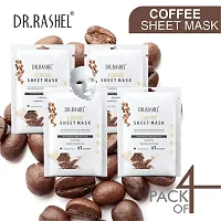 Dr Rashel Coffee Sheet Mask 20 g Each (Pack Of 4)-thumb1