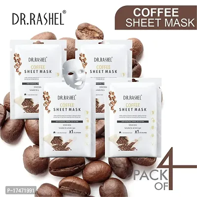 Dr Rashel Coffee Sheet Mask 20 g Each (Pack Of 4)-thumb2