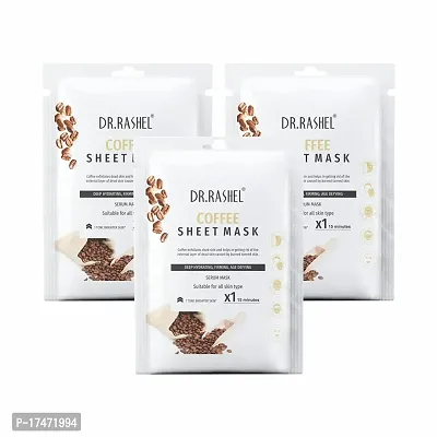 Dr Rashel Coffee Sheet Mask 20 g Each (Pack Of 3)