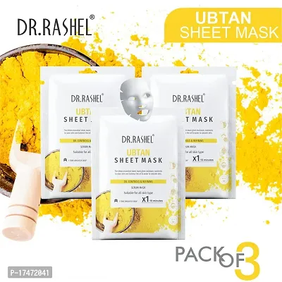 Dr Rashel Ubtan Sheet Mask 20 g Each (Pack Of 3)-thumb2