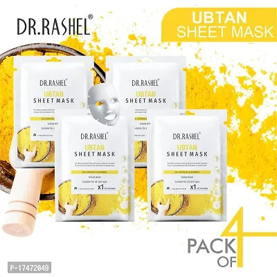 Dr Rashel Ubtan Sheet Mask 20 g Each (Pack Of 4)-thumb2