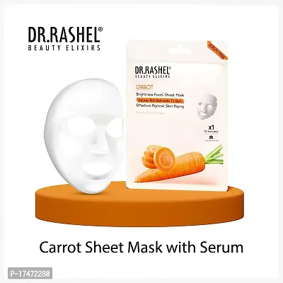 Dr Rashel Carrot Sheet Mask 20 g Each (Pack Of 3)-thumb3