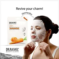 Dr Rashel Carrot Sheet Mask 20 g Each (Pack Of 3)-thumb3