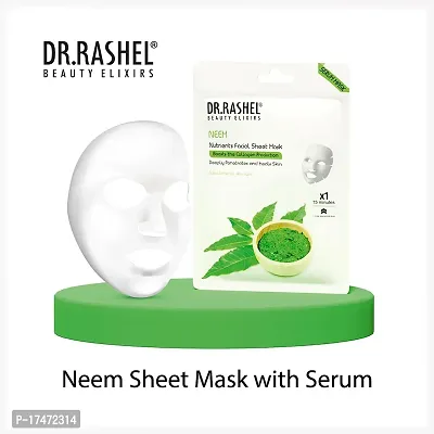 Dr Rashel Neem Sheet Mask 20 g Each (Pack Of 4)-thumb3