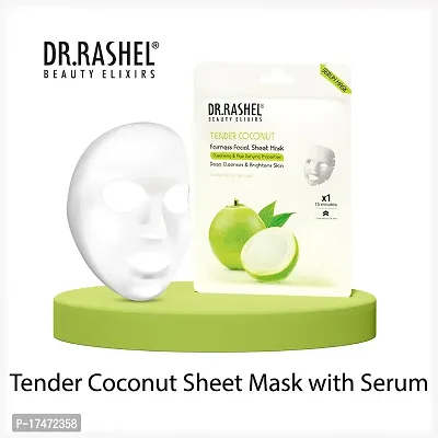 Dr Rashel Tinder Coconut Sheet Mask 20 g (Pack Of 4)-thumb2