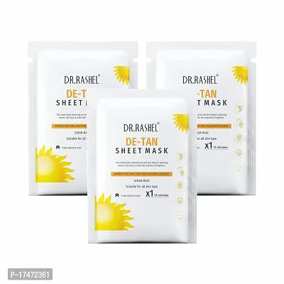 Dr Rashel De-Tan Sheet Mask 20 g Each (Pack Of 3)