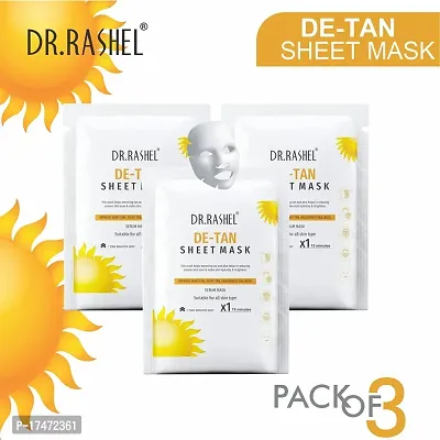 Dr Rashel De-Tan Sheet Mask 20 g Each (Pack Of 3)-thumb2