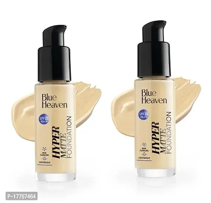 Blue Heaven Hyper Matte Foundation 30 ml Each (Pack Of 2)