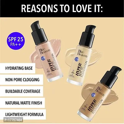 Blue Heaven Hyper Matte Foundation 30 ml Each (Pack Of 2)-thumb4