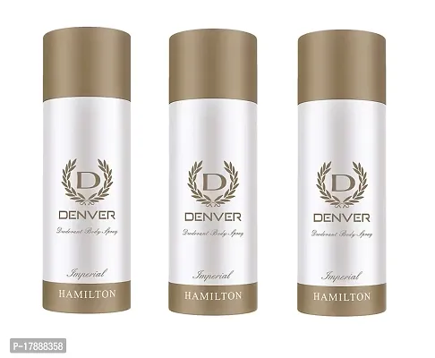 Denver Imperial Deodorant For Man  Women 165 ml Each (Pack Of 3)