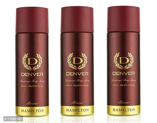 Denver Hamilton Honour Deodorant For Man  Women 165 ml Each (Pack Of 3)-thumb0