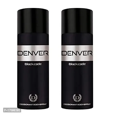 Denver Blackcode Deodorant For Man  Women 165 ml Each (Pack Of 2)-thumb0