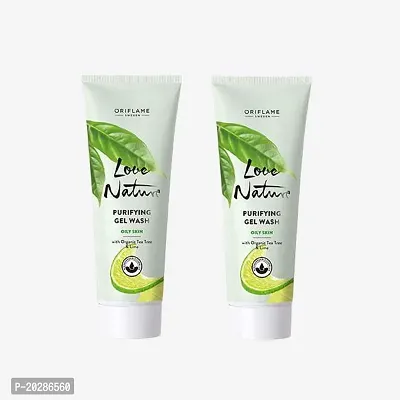 Oriflame Love Nature Purifying Gel Wash 125 ml Each (Pack Of 2)