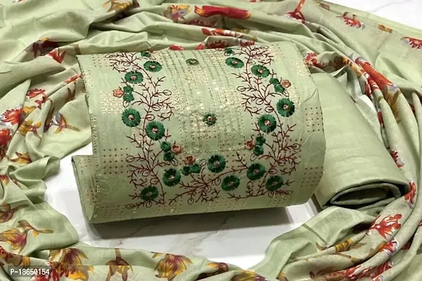 Cotton Embroidered Dress Material at Rs 1,500 / Set in Kanpur | S G HUB