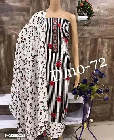 Buy Fancy Cotton Unstitched Dress Material for Women Online In