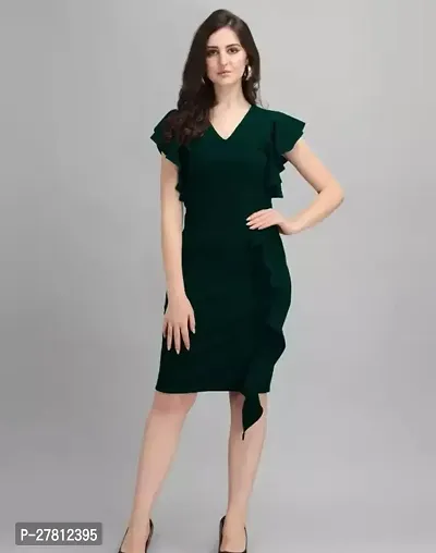 Stylish Lycra Solid Dress for Women