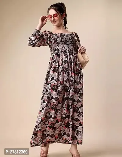 Classic Crepe Dress for Women-thumb0