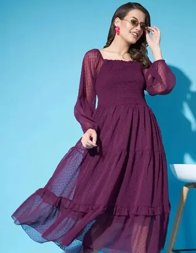 Classic Crepe Dress for Women