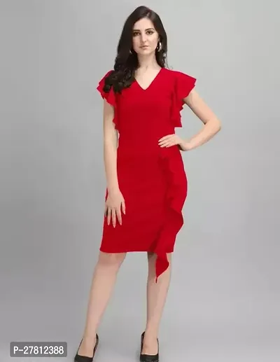 Stylish Lycra Solid Dress for Women