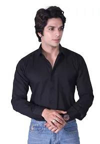 Mens Solid Casual Shirt-thumb3