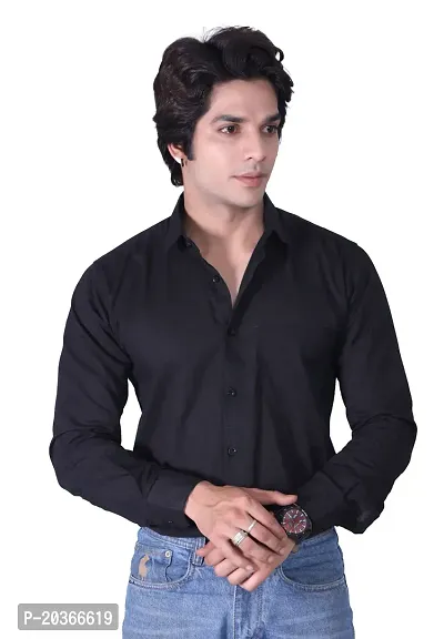 Mens Solid Casual Shirt-thumb4