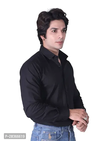 Mens Solid Casual Shirt-thumb3