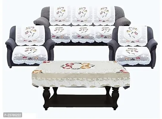 Attractive Home Decor 5 Seater Cotton Sofa Cover Set-thumb0