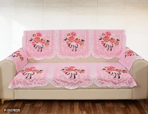 Beautiful Floral Printed 3 Seater Sofa Cover-thumb0