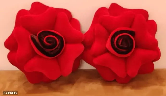 Rose Flower Shaped 2 Pair Cushion-thumb0