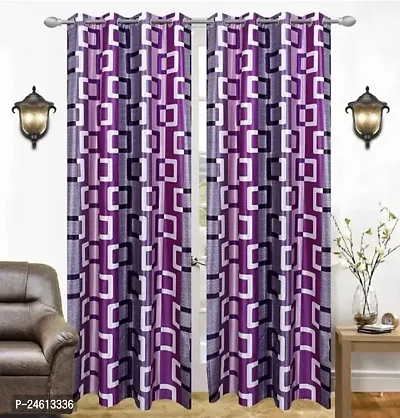 Home Decor 4*7 feet Door Curtain (Pack of 2)-thumb0
