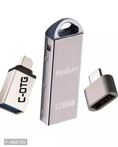 Pendrive 128GB High Speed 3.0 USB Pendrive 128 GB Pen Drive - Silver - 01 128 GB Pen Drive - Silver-thumb0