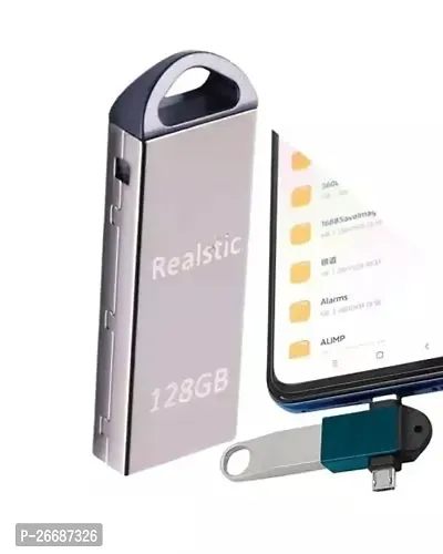 128 GB V220Wpen Drive 2 In 1 OTG Free 32 Pin - Silver-thumb0