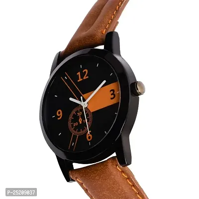 Varni Retail Brown Sports Leather Wrist Watch for Boys and Men Analog Watch - for Boys-thumb2