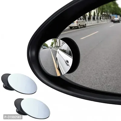 3 R-240 Car Glass Mirror Blind Spot 360deg Mirror for Car (round 2-Pcs)-thumb4