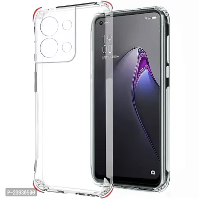 ZAMN - Transparent Silicon Soft Case Compatible For OPPO RENO 8 PRO 5G ( Pack of 1 )-thumb0