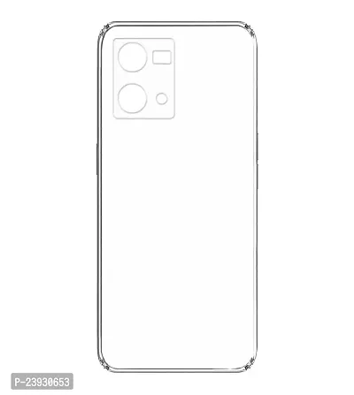 ZAMN - Transparent Silicon Soft Case Compatible For OPPO F21 PRO 4G ( Pack of 1 )-thumb2