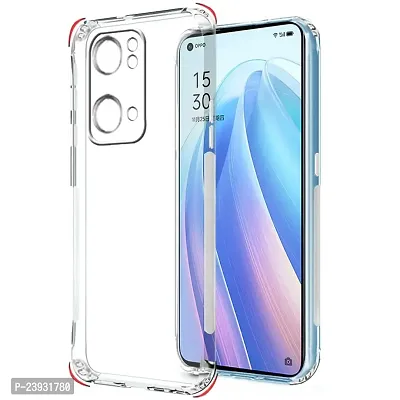 ZAMN - Transparent Silicon Soft Case Compatible For OPPO RENO 7 PRO 5G ( Pack of 1 )-thumb0