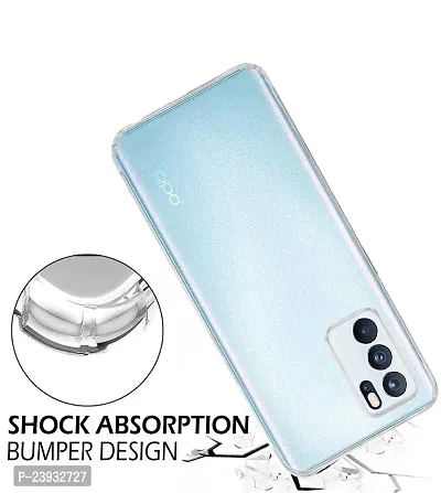 ZAMN - Transparent Silicon Soft Case Compatible For OPPO RENO 6 5G ( Pack of 1 )-thumb4