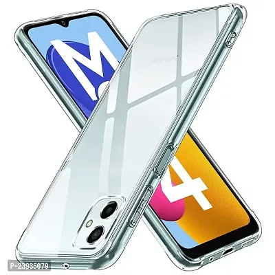 ZAMN - Transparent Silicon Soft Case Compatible For SAMSUNG GALAXY M04 ( Pack of 1 )-thumb0